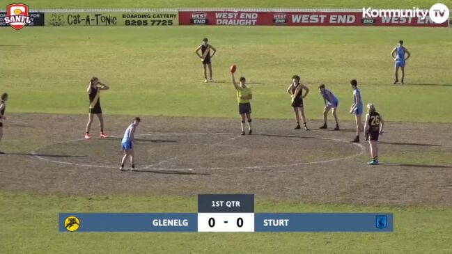 Replay: SANFL U15 boys Intrastate Carnival - Glenelg v Sturt (Metro)