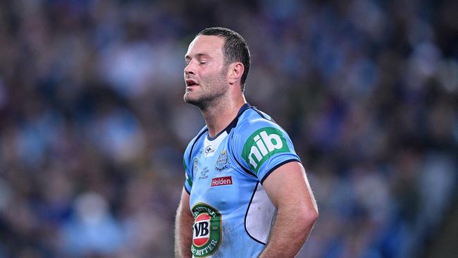 Boyd Cordner of the Blues reacts after his team lost Origin II.