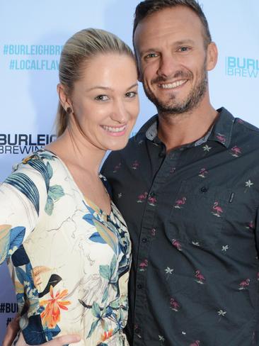 Sally &amp; Daniel Kulig at opening of Burleigh Brewing new facilities, West Burleigh. Picture: Regina King