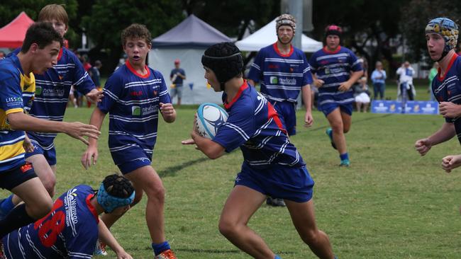 Day 1 of the King of the Country junior rugby union tournament at the Gold Coast Eagles Rugby Union Club. Under-15s: 10.40am: USQ Saints v Invitational Barbarians USQ Player No Barbarians Player No Pic Mike Batterham