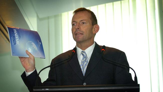 Tony Abbott, as health minister in 2006, launches a revised Australian Health Management Plan for Pandemic Influenza.