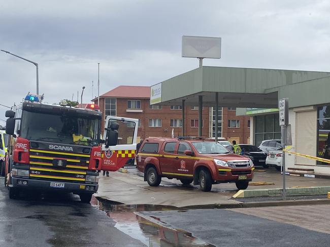 Suspicious substance delivered to Dubbo Police Station. Photo: Tijana Birdjan