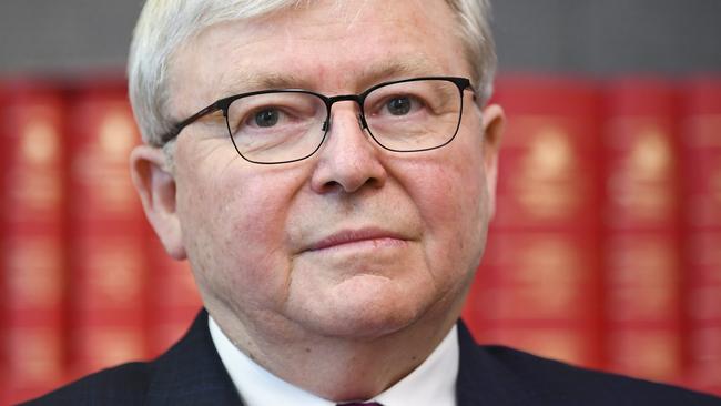 Wannabe shock jock and former PM Kevin Rudd.