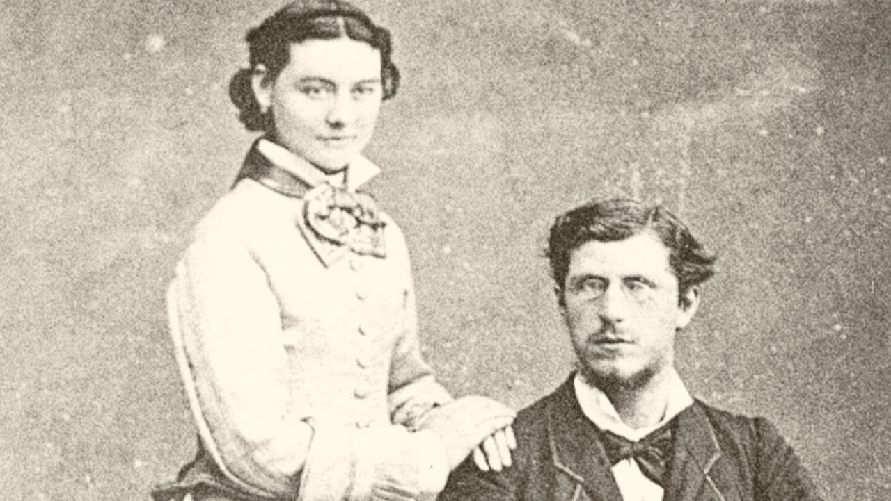 Thomas and Catherine Fiaschi c1880. Must credit Tizzana Vineyard Archive Collection