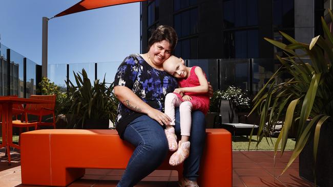 Cassie Bardsley of St Helens alongside 5-year-old daughter Sharlette Bardsley. Picture: Zak Simmonds