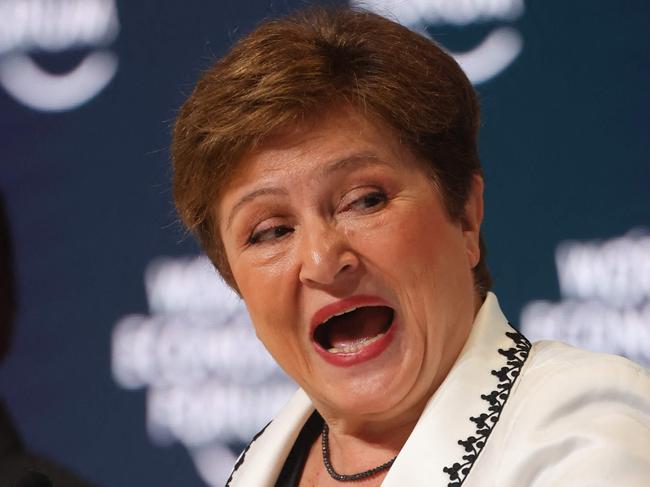 IMF Managing Director Kristalina Georgieva said AI was hitting the global jobs market “like a tsunami”. Picture: Fayez Nureldine / AFP