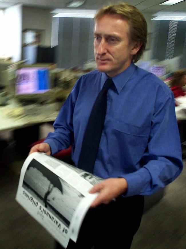 Editor Alan Howe in 2001. Picture: Richard Cisar-Wright