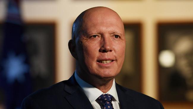 CANBERRA, AUSTRALIA - NewsWire Photos - May 30 2022: New Liberal Party leader Peter Dutton poses for photographs at Parliament House in Canberra. Picture: NCA NewsWire / Tracey Nearmy