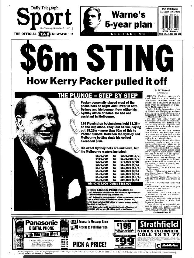 Kerry Packer was slightly annoyed that word got out.