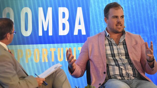 Olympian Matt Denny at the Future Toowoomba lunch at Wellcamp Airport. Picture: Kevin Farmer