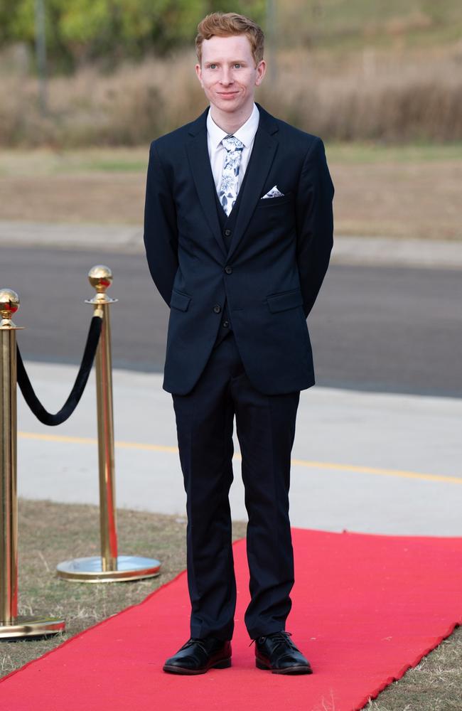 Will Tooly of Cooloola Christian College graduating class 2023 arrives at the formal. October 5, 2023. Picture: Christine Schindler