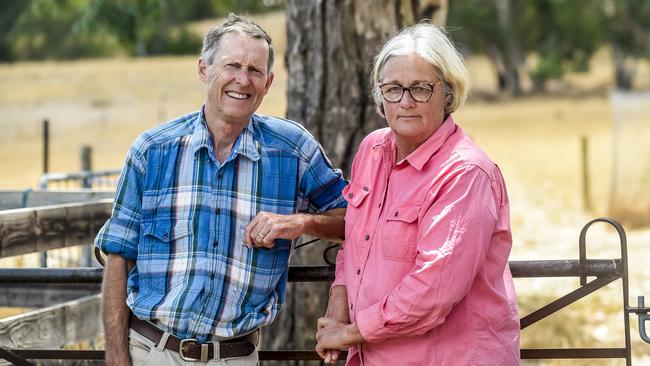 ‘You try to have some pleasure in retirement and they’re taking away all that’ ... Derek and Lyn Wells of Echunga in South Australia. Picture: Roy VanDerVegt