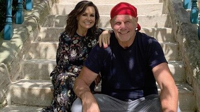 Lisa Wilkinson with husband Peter FitzSimons. Picture: Instagram.