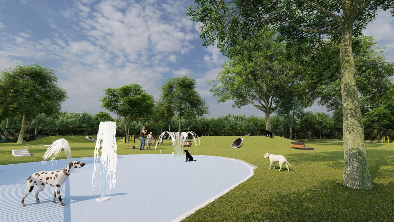 A new dog park is being built as part of a huge redevelopment of Zuccoli Community Centre. Picture: Supplied