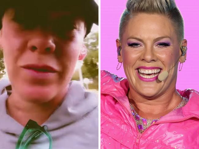 Pink says sorry to fans.