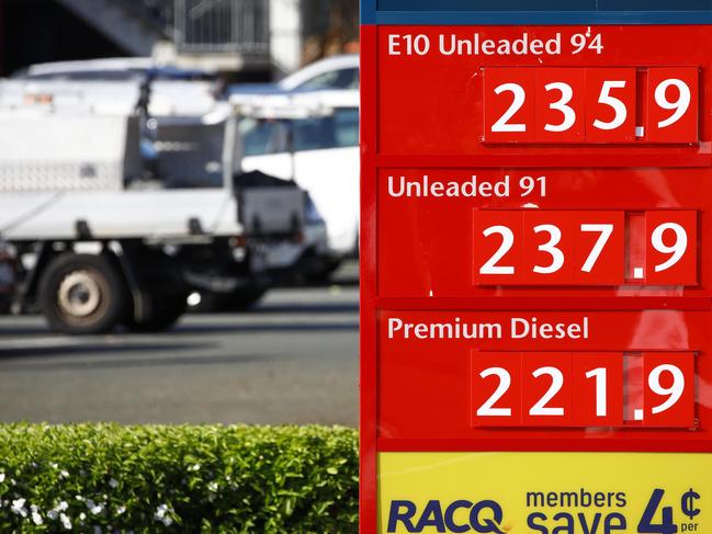 National average Unleaded 91 prices have gone above and beyond the highs of September 2023. Picture: NCA NewsWire/Tertius Pickard