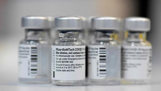 The Pfizer-BioNTech Covid-19 vaccine. Picture: AFP