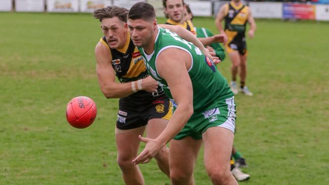 Jonathan Patton in action for Kangaroos Flat. Picture: Aaron Cook