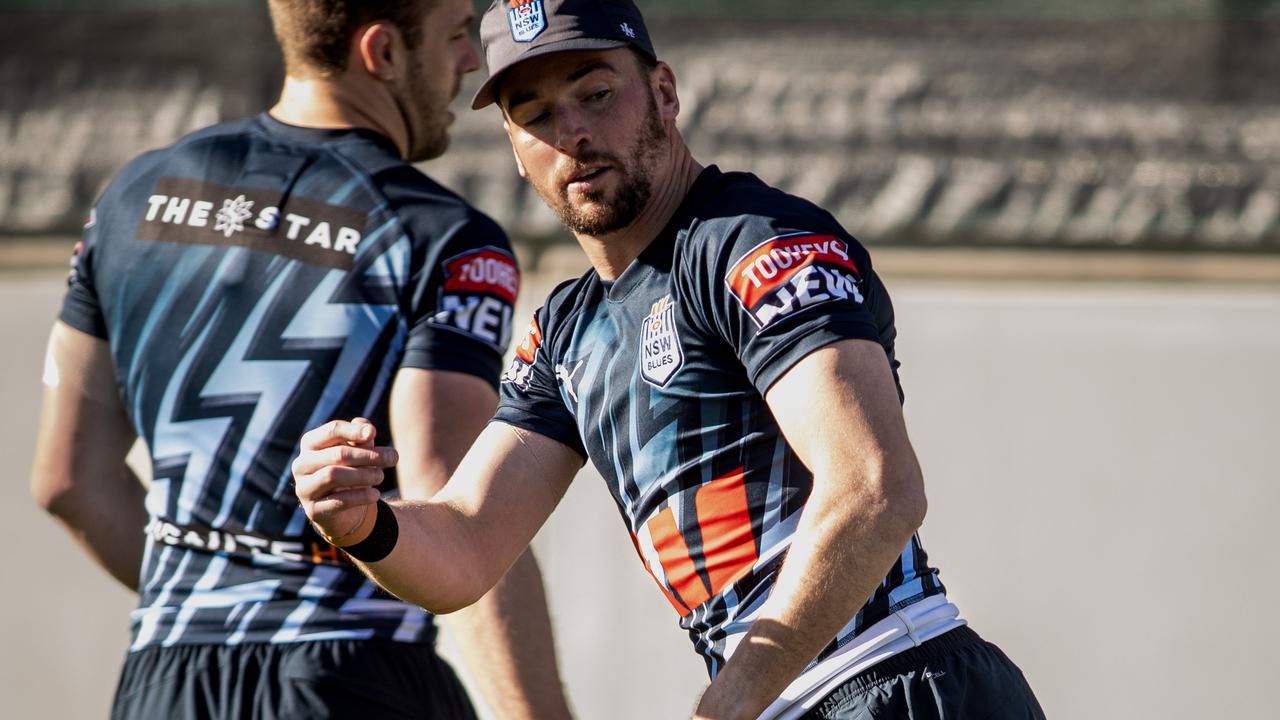 Clint Gutherson at Blues training. Picture: Julian Andrews