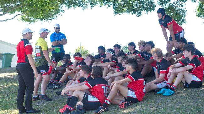 Ignatius Park College and Kirwan State High School teams take on St Brendanâ€™s College Yeppoon teams in Queensland state rugby league semi finals at Mackay on Wednesday, August 24, 2022.