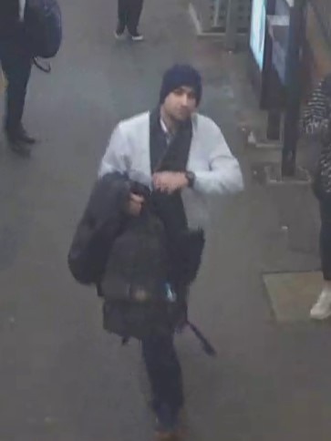 Police have released images of a man wanted in connection to two sexual assaults on board Melbourne trains.