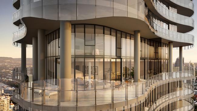 Artist impressions of Sunland's 272 Hedges Ave tower. Picture: Sunland Group