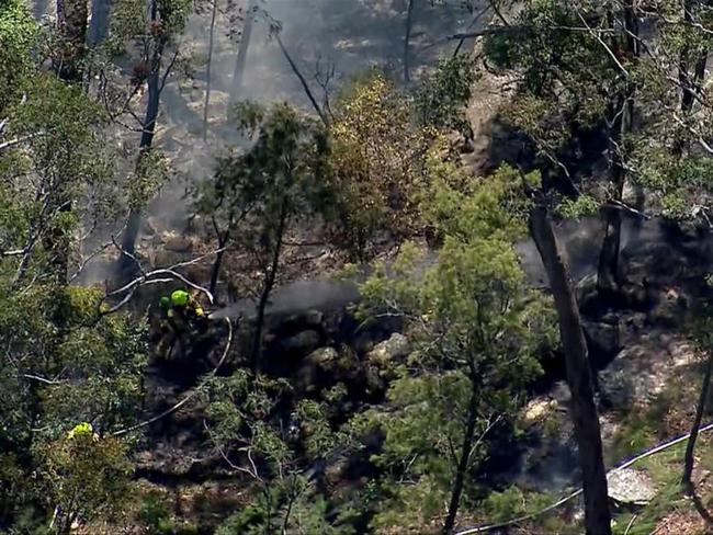 NSW Ambulance confirmed two people were inside one of the planes. Picture: 7News