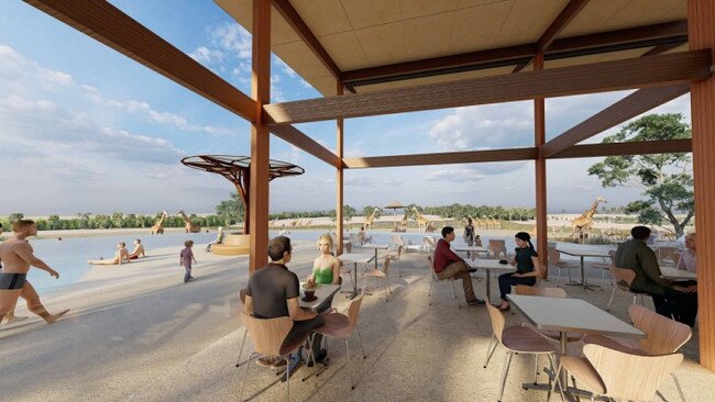 The proposed view from the restaurant. Photo: Taronga Western Plains Zoo