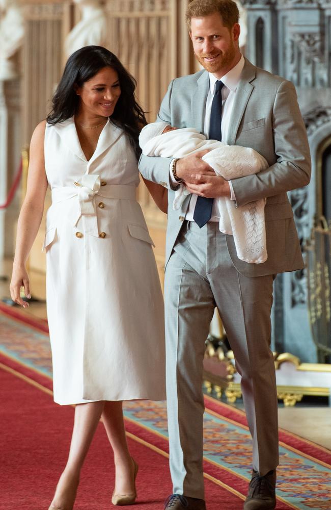 A life-changing event for Meghan, Harry and the little-known British designer of Meghan’s dress. Picture: Dominic Lipinski — WPA Pool/Getty Images