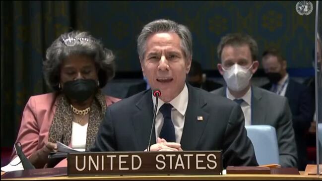 Antony Blinken Warns UN Security Council of Russian Attack on Ukraine in ‘Coming Days’