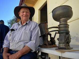 BYGONE ERA: Vince Bell, formerly of Gunnewin, grew up on his family's dairy farm, which supplied milk to the Roma Butter Factory. Picture: Jorja McDonnell