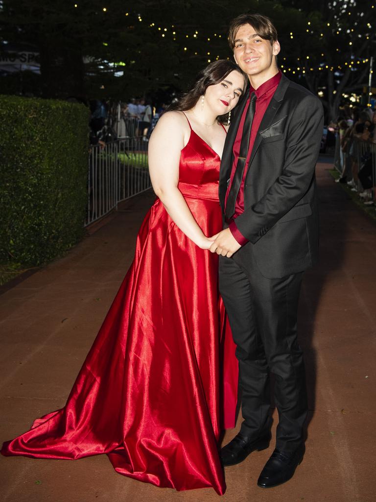 James Stuart and partner Ava Cranwell at St Mary's College formal at Picnic Point, Friday, March 24, 2023. Picture: Kevin Farmer