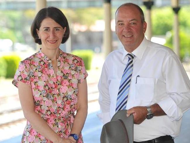 Undated picture of Gladys Berejiklian with disgraced MP Darryl Maguire