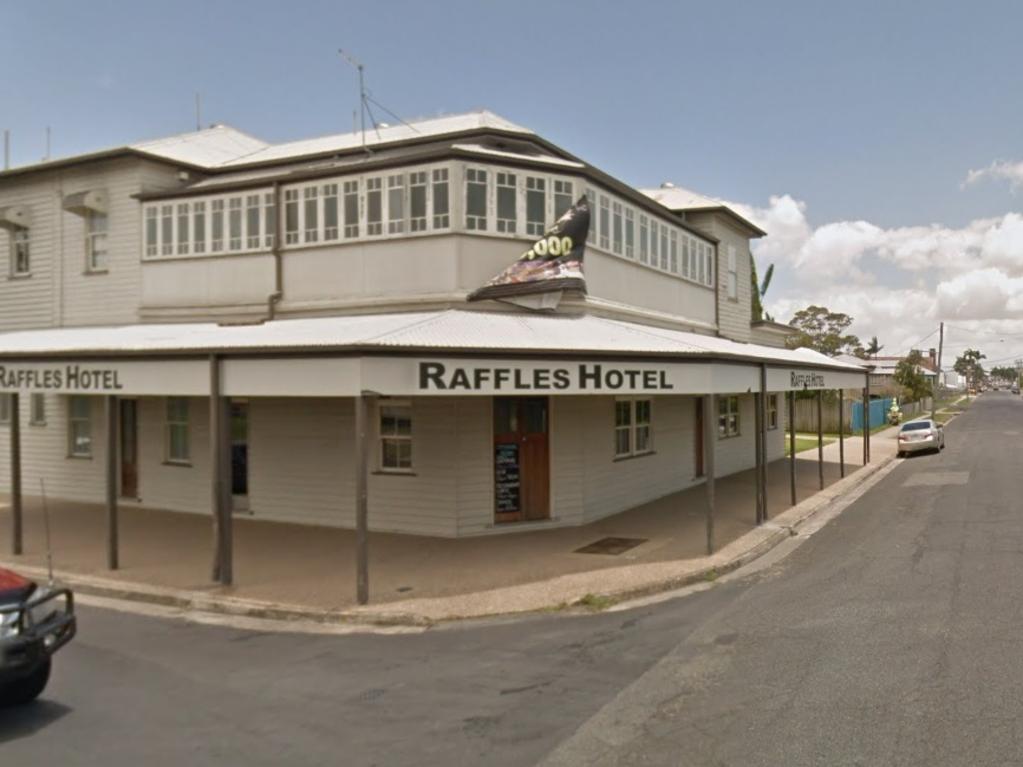 One of several crimes was carried out at Raffles Hotel in Rockhampton.