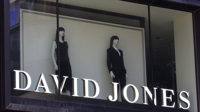 David Jones said shuttered stores in Victoria and a shrinking of demand for formal wear during the worst of the COVID-19 pandemic was partially mitigated by a move to online by shoppers, and strong sales in beauty and appliances. Picture: NCA NewsWire / Gaye Gerard