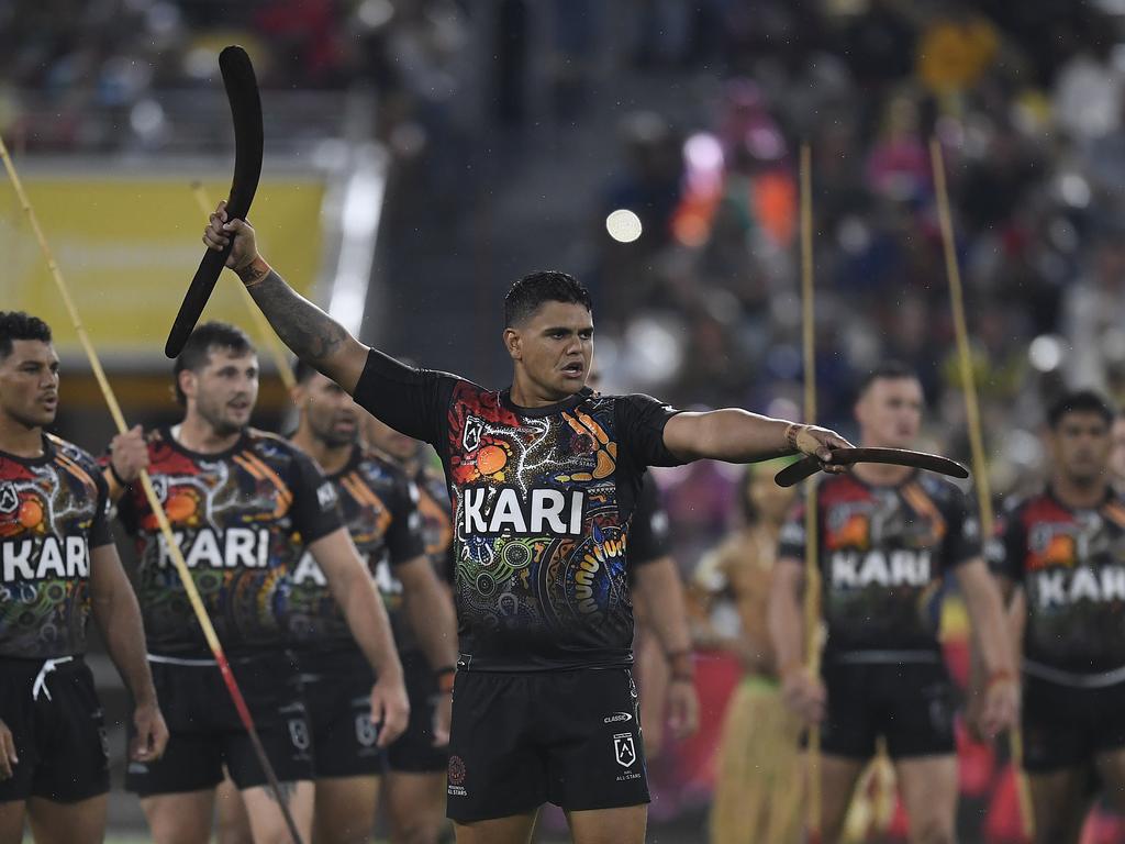 Latrell Mitchell is one Indigenous star set to miss the tournament, though in his case it is due to suspension. Picture: Ian Hitchcock/Getty Images