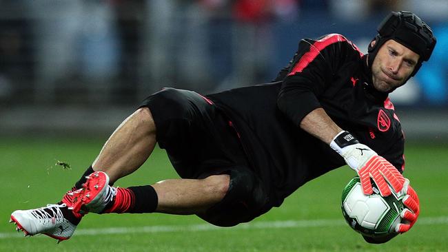 Arsenal goalkeeper Petr Cech in action against Sydney FC at ANZ Stadium. Picture: Getty Images