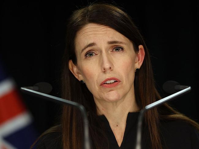 New Zealand's Prime Minister Jacinda Ardern speaks about a public holiday on September 26 to mark the death of Britain's Queen Elizabeth II during a press conference at the Parliament in Wellington on September 12, 2022. (Photo by Marty MELVILLE / AFP)