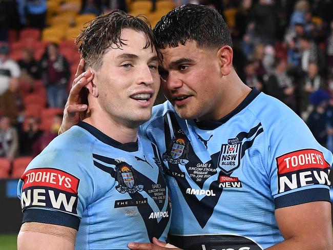 NSW stars Cameron Murray and Latrell Mitchell. Picture: Getty