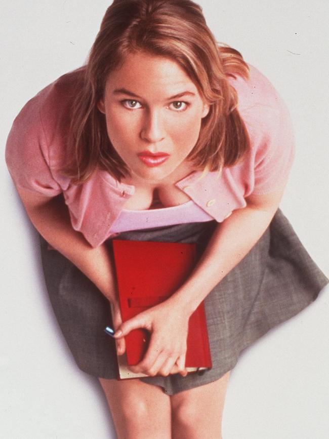 USA actor Renée Zellweger in promotional picture for film ''Bridget Jones's Diary''.