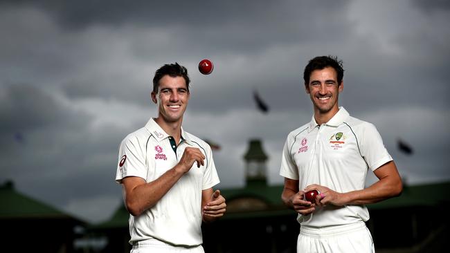 Pat Cummins (L) became the IPL’s $3 million man – so what could Mitchell Starc have earned? Picture. Phil Hillyard