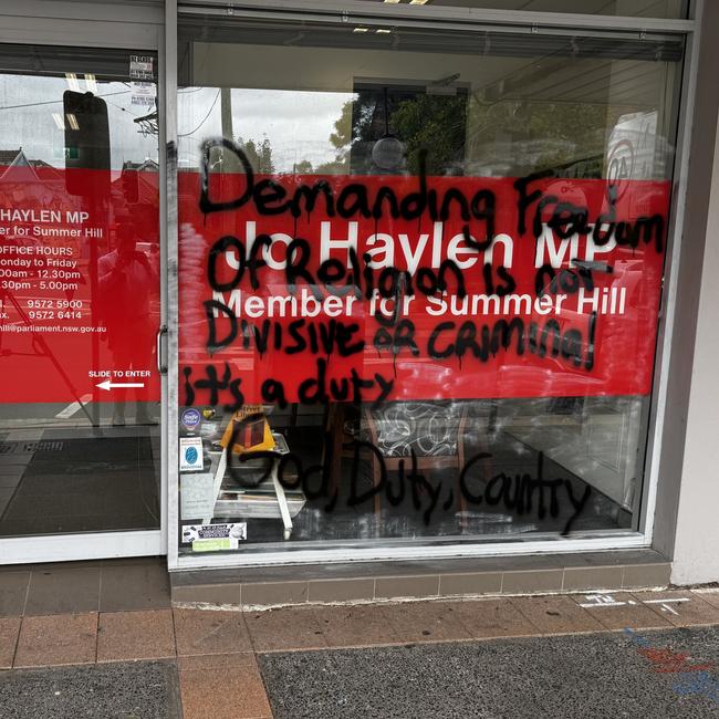 The Marrickville office of Summer Hill state Labor MP Jo Haylen.