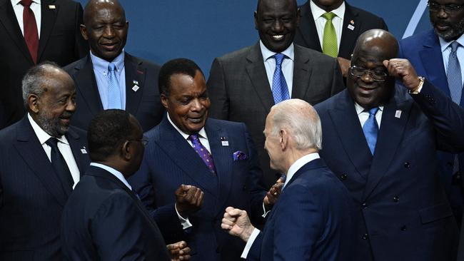 US President Joe Biden participates in a family photo with the leaders of the US-Africa Leaders Summit on December 15, 2022. Picture: AFP