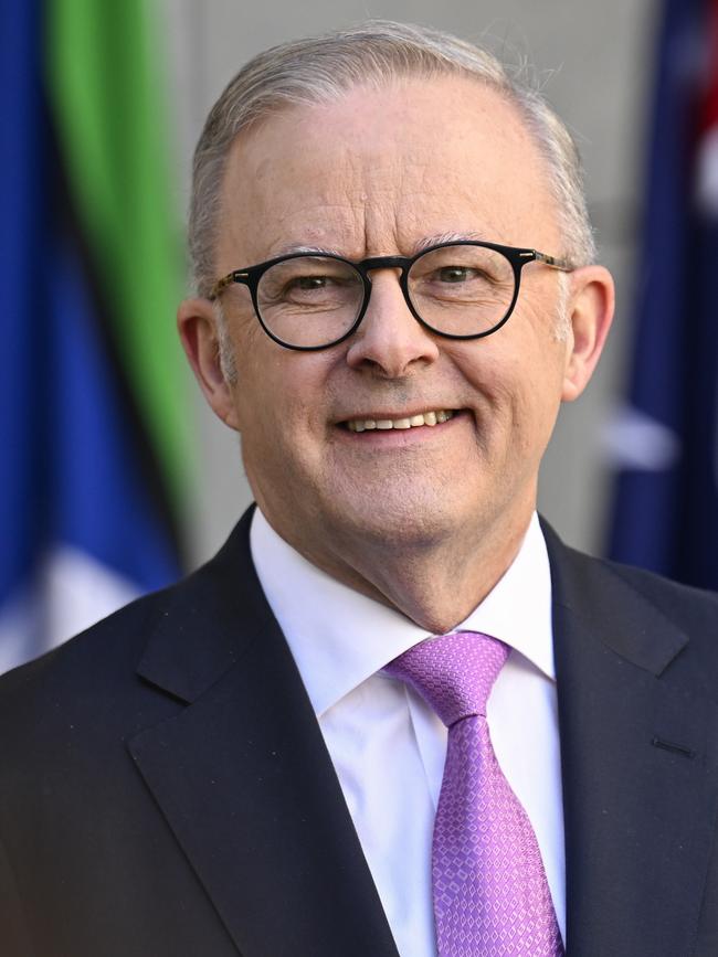 Anthony Albanese said people had voted for “Australian values”. Picture: NewsWire / Martin Ollman