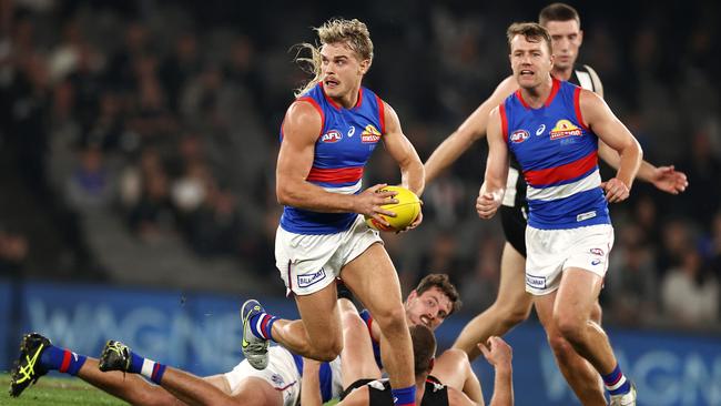 The Western Bulldogs will feature in prime time late in the season. Picture: Michael Klein