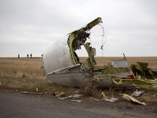 Debris from flight MH17. Picture: AFP