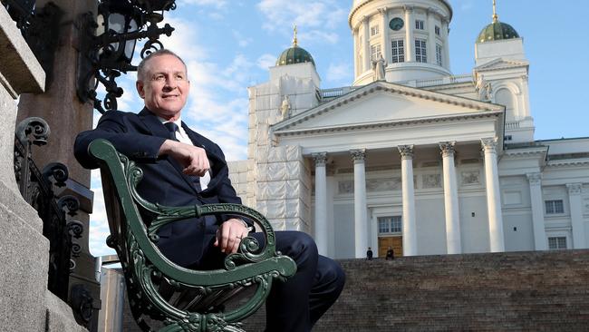 Premier Jay Weatherill during a recent trip to Finland to visit an underground nuclear waste facility. Picture: Calum Robertson