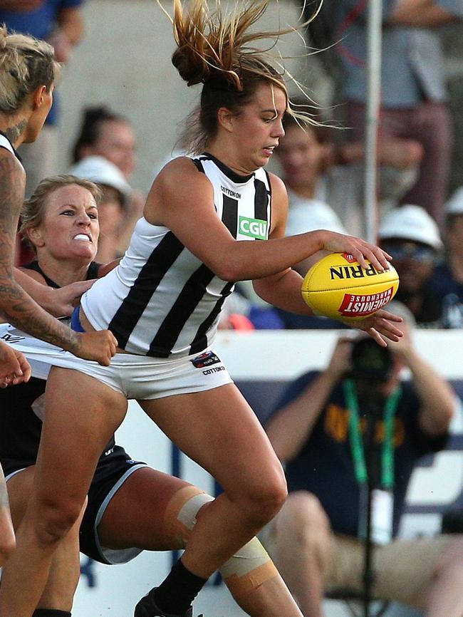 Collingwood’s top draft pick Chloe Molloy.