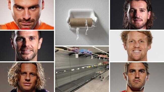 What are the AFL captains doing about the toilet paper shortage?