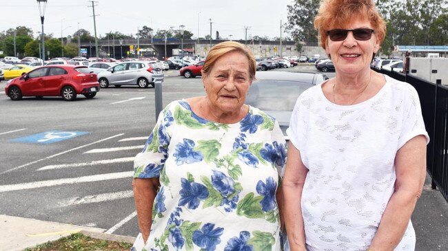 Hospital patients Ulla Ross and Tuula Pitkanen from Shailer Park, said they arrived at the hospital early for their appointment because they weren’t sure how long it would take to park.